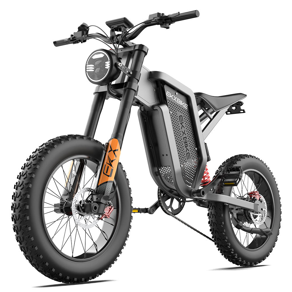 EKXBike X21 Adults Electric Bike 2000W 48V35AH 55km/h Samsung Battery Snow Electric Motorcycles 20“*4.0 Off Road Tyre Mountain Ebike