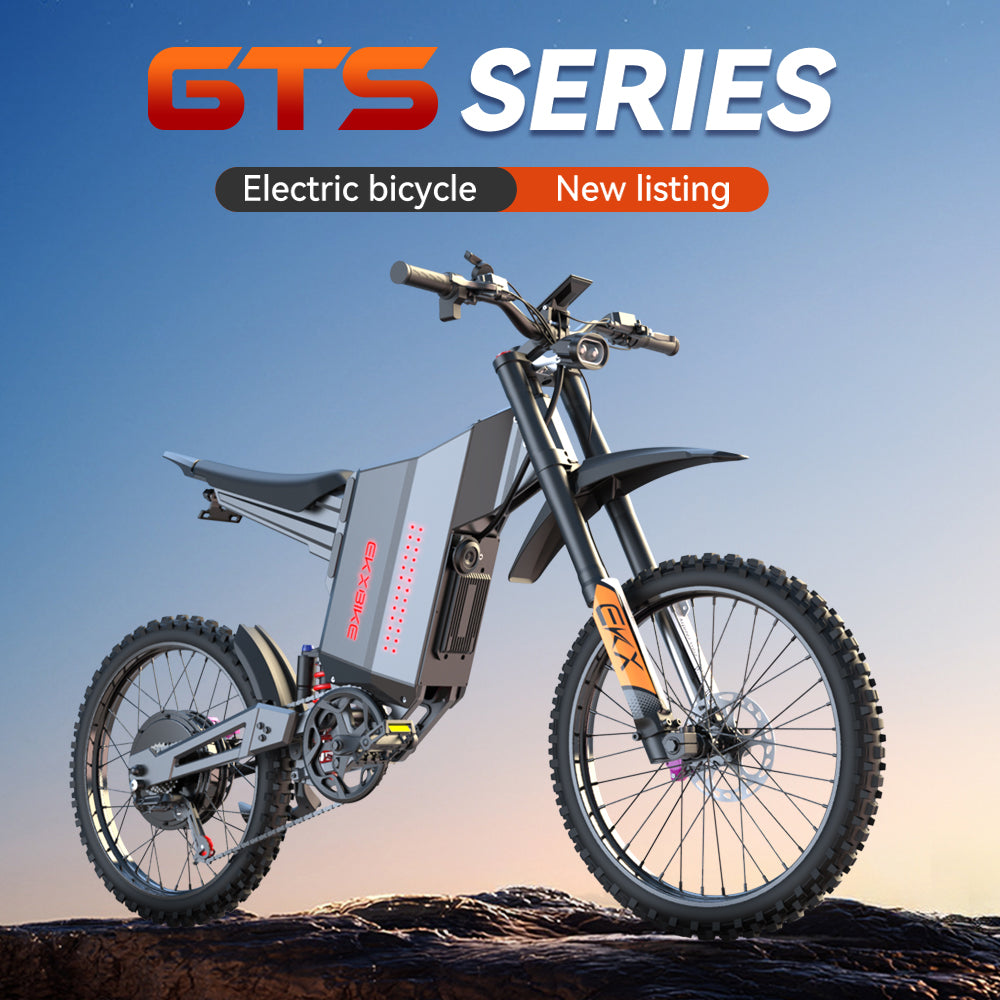 EKXBike GTS | X22 Electric Motorcycles 8000W(Peak) Brushless Gearless Motors 72V30AH Lithium Battery Speed 85Kmh Adult Off Road Ebike